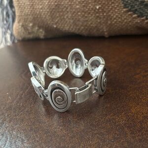 Brighton Silver plated Swirl Bracelet